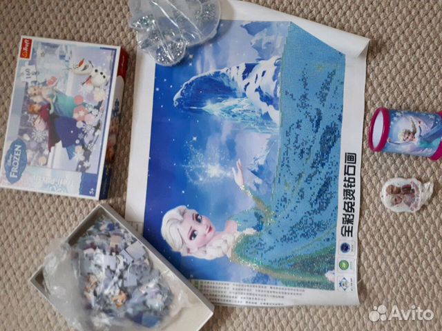 Алмазная вышивка пазлы свеча холодное сердце