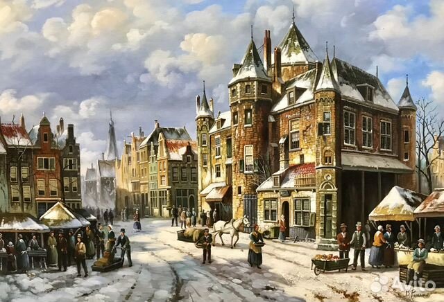 Картина маслом на холсте Картина маслом на холсте