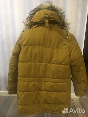Куртка зимняя мужская Zara горчичного цвета Куртка зимняя мужская Zara горчичного цвета
