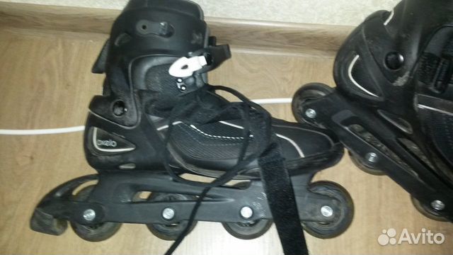 Ролики Oxelo FIT3 черного цвета 45 размер Ролики Oxelo FIT3 черного цвета 45 размер