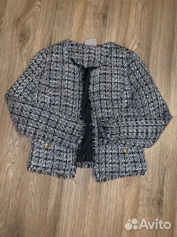 Пиджак жакет букле твидовый в стиле Chanel Пиджак жакет букле твидовый в стиле Chanel
