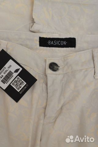 NEW Итальянские брюки Basicon, хлопок, 42 NEW Итальянские брюки Basicon, хлопок, 42
