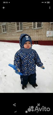 Зимний комбинезон фирмы Бибон, размер 86-92