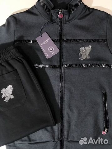 Stefano Ricci спортивный костюм с кожаными вставка Stefano Ricci спортивный костюм с кожаными вставка