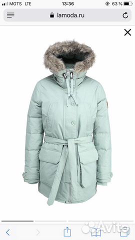 reebok down long jacket