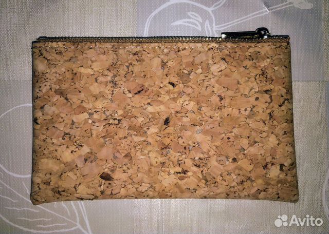 Косметичка из пробкового материала, новая