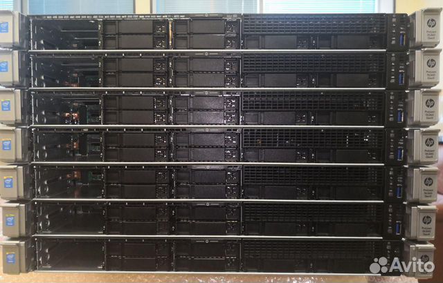 Сервер для 1С 2x2687Wv3 256GB HP DL360 G9