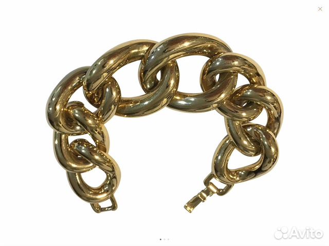 Оригинал Браслет Givenchy золотой широкая цепь Оригинал Браслет Givenchy золотой широкая цепь