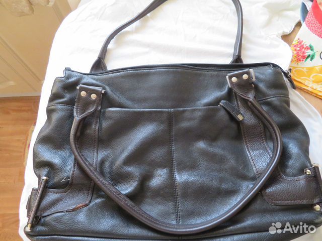 Сумка кожаная (женский портфель)