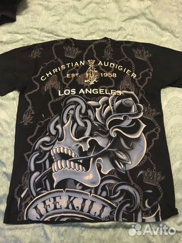 Футболка Christian Audigier, размер L, оригинал Футболка Christian Audigier, размер L, оригинал