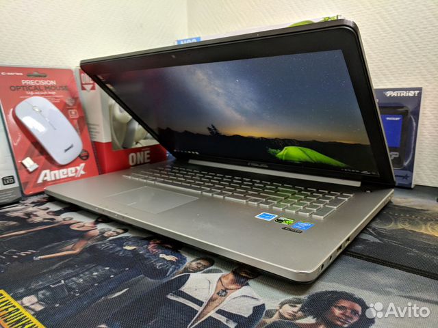 Мощный игровой ноутбук asus GTX, 17.3