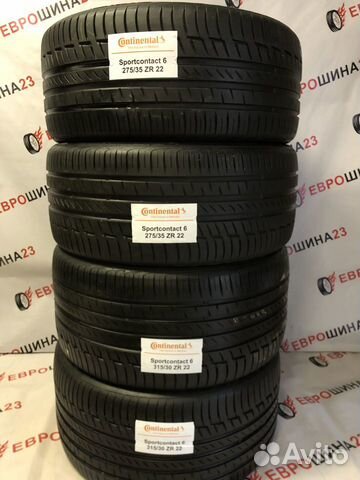 Continental ContiPremiumContact 6 275/35 R22 и 315/30 R22 105Y