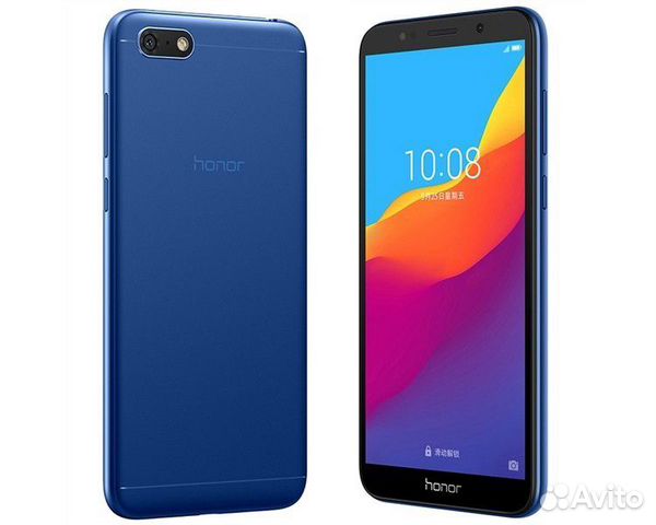 Новый телефон Honor 7A синий