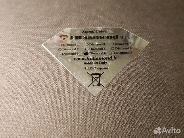 Межблочный RCA кабель Hidiamond Diamond 6