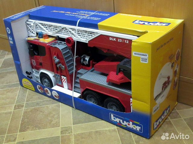 Bruder пожарная машина Scania, доставка по России