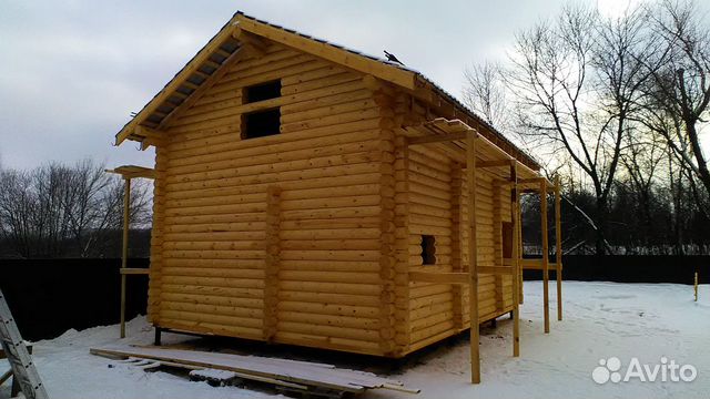 Сруб бани 6х9m, (1,5 этaжa) Зимний лес Сруб бани 6х9m, (1,5 этaжa) Зимний лес