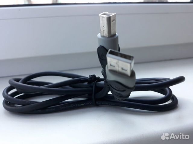 Кабель USB 2.0 (для принтера) 2 м Кабель USB 2.0 (для принтера) 2 м