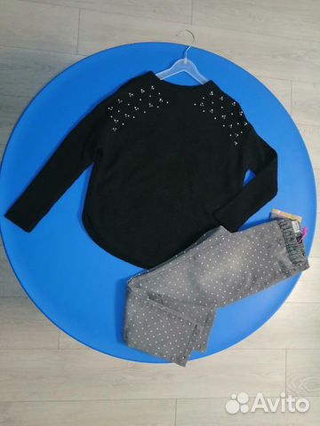 Кофта и джинсы на девочку