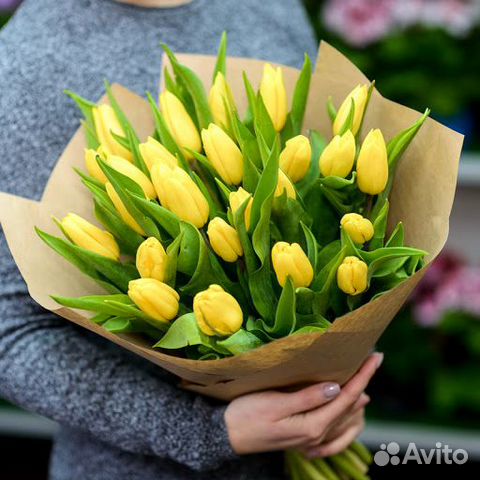 Тюльпаны Букеты цветов Самое лучшее для нее