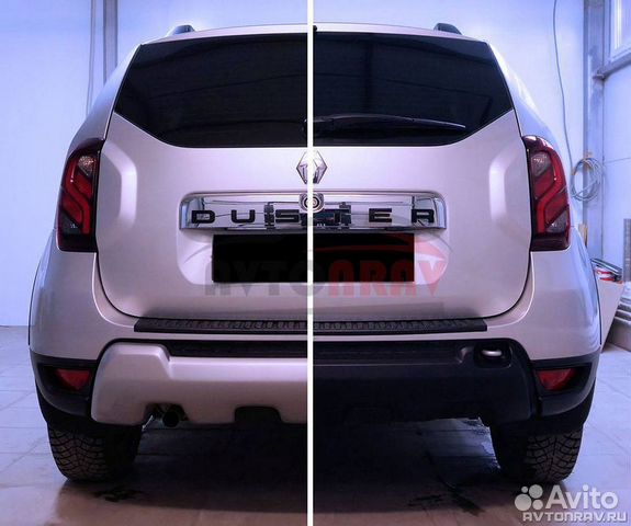 Накладка на задний бампер Renault Duster