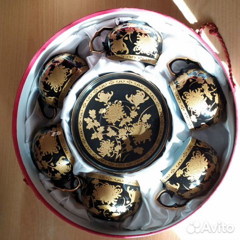 Чайный сервиз (набор) Китайский фарфор с позолотой