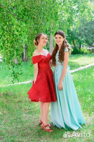 Платье красное на выпускной
