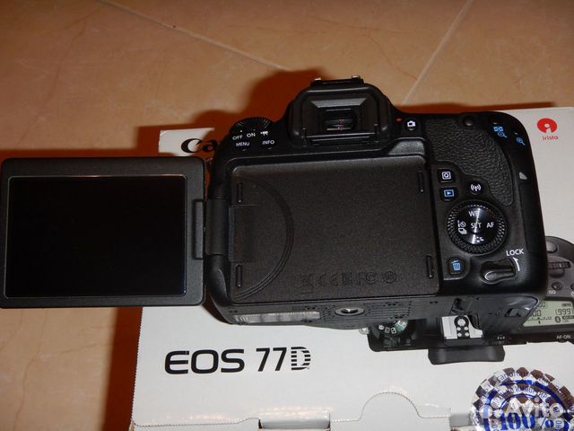 Зеркальный фотоаппарат canon EOS 77D body, черный
