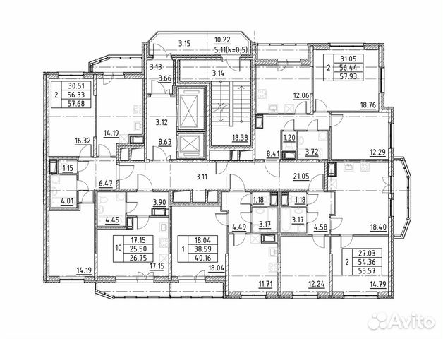 1-к квартира, 41.7 м², 5/19 эт. 1-к квартира, 41.7 м², 5/19 эт.
