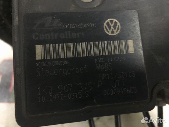 Блок ABS Volkswagen Jetta 1K0907379P Блок ABS Volkswagen Jetta 1K0907379P