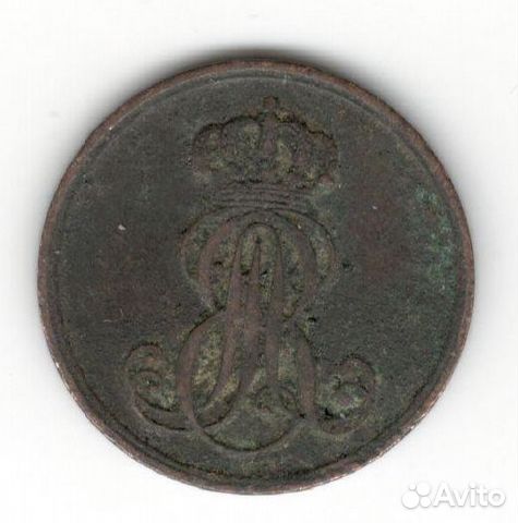 1 пфеннинг 1851 Ганновер 1 пфеннинг 1851 Ганновер