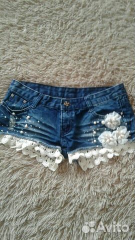 Шорты джинсовые