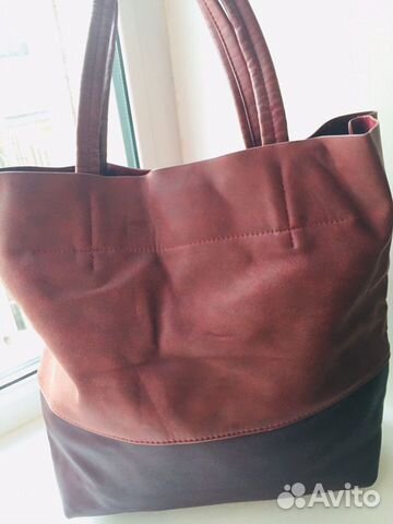 Сумка женская большая коричневая