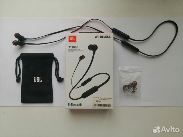 Беспроводные Bluetooth Наушники JBL T110BT Беспроводные Bluetooth Наушники JBL T110BT