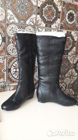 Сапоги женские зимние черные Mar-tochi без молнии