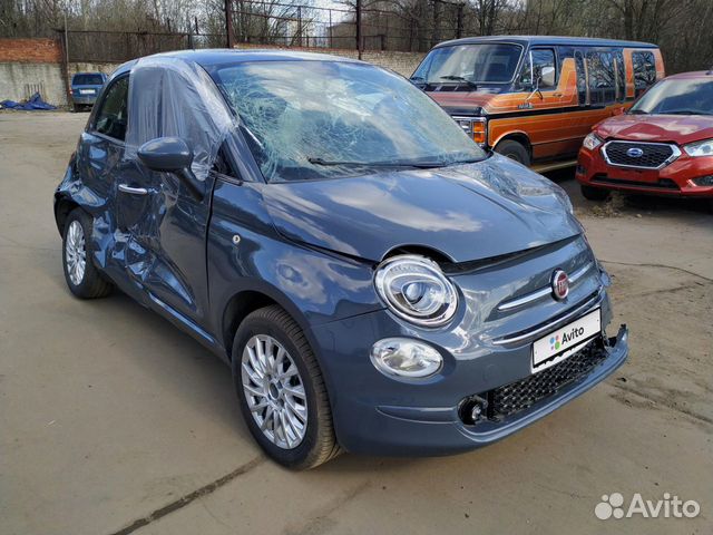 FIAT 500 1.4 AMT, 2019, битый, 900 км FIAT 500 1.4 AMT, 2019, битый, 900 км