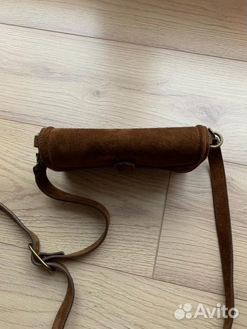 Сумка из замши massimo dutti