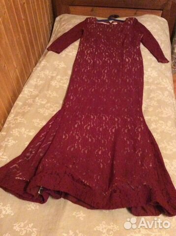 Платье вечернее бордо, ажурное Платье вечернее бордо, ажурное