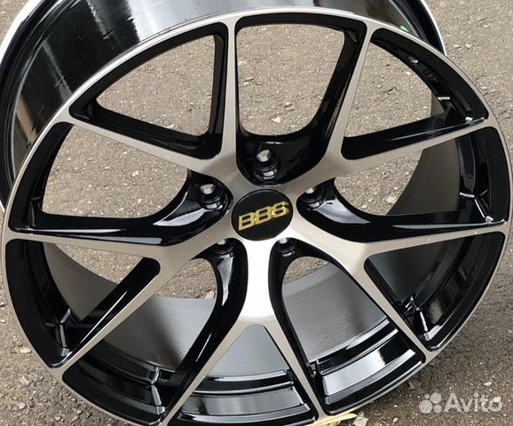 Диски Реплика BBS R19 черный с полировкой Диски Реплика BBS R19 черный с полировкой
