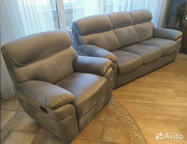Диван + кресло реклайнер Cinno Cillini (новые)