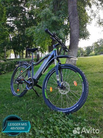 Электро велосипед велогибрид leisger 48v 500w
