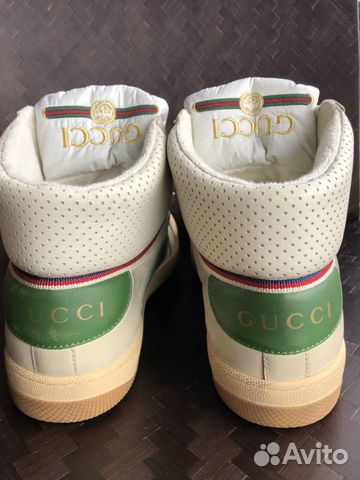 Кроссовки высокие Gucci, оригинал, Италия