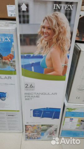 Новый каркасный прямоугольный бассейн intex Новый каркасный прямоугольный бассейн intex