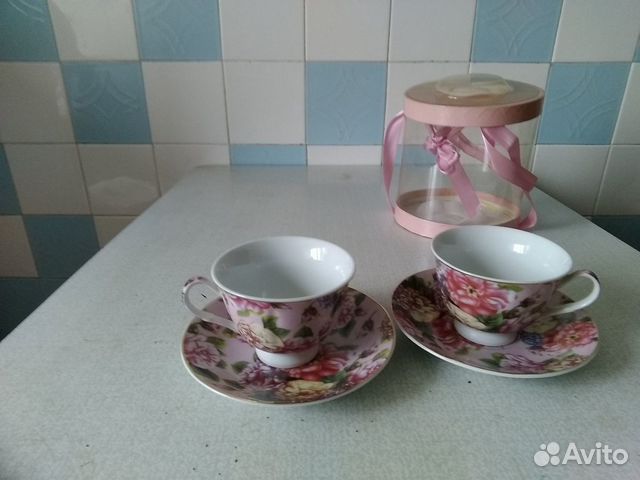 Чайный сервиз на 2 персоны, новый