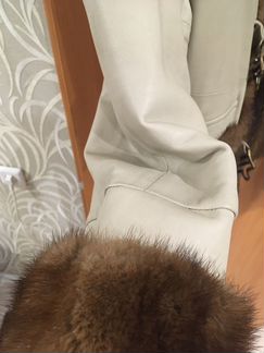 Кожная куртка утеплённая