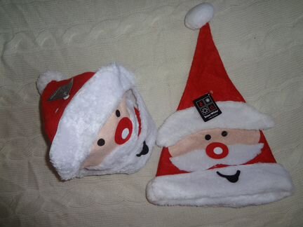 Новогодний колпак Санты деда Мороза