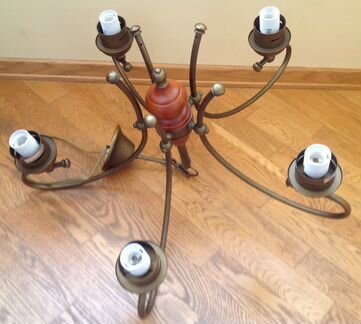 Люстра Кантри Бронза Италия оч мало бу