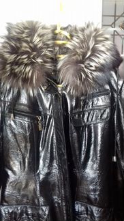 Кожаная куртка на овчине