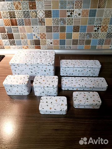 IKEA набор банок флатэн 7 штук новый