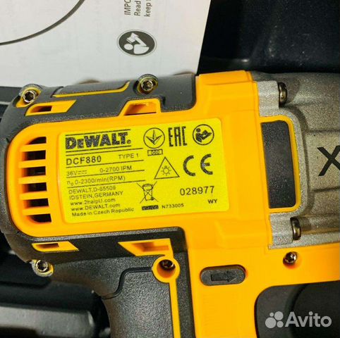 Аккумуляторный гайковерт винтоверт dewalt 280N/M