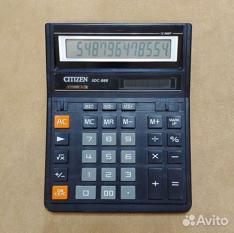 Калькулятор citizen sdc 888